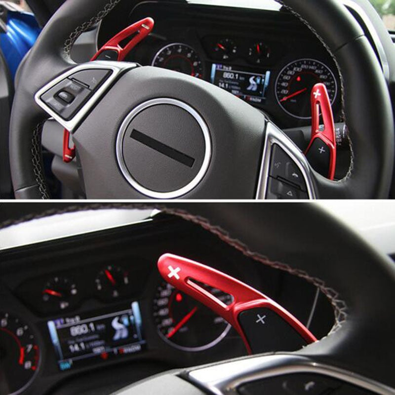Car Styling for Chevrolet Camaro 6th Gen 2016 2017 2018 aluminum Paddle Shifters Steering Wheel Shift Paddles Decoration Trim - Infinite Aero