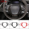 ABS Carbon Fiber Car Steering Wheel Panel Decoration Cover Trim Moulding Sticker For Chevrolet Corvette C7 2014-2019 Accessories - Infinite Aero