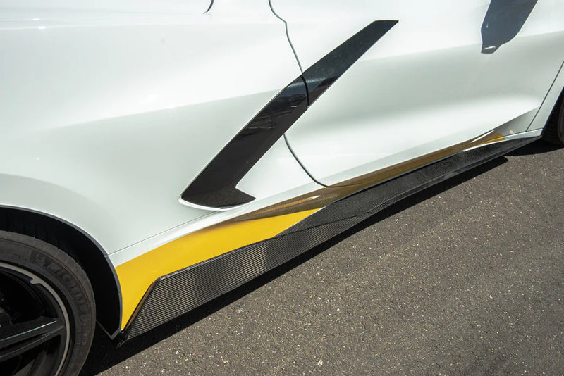 CORVETTE 20-25 5VM CARBON FIBER SIDE SKIRTS - Infinite Aero