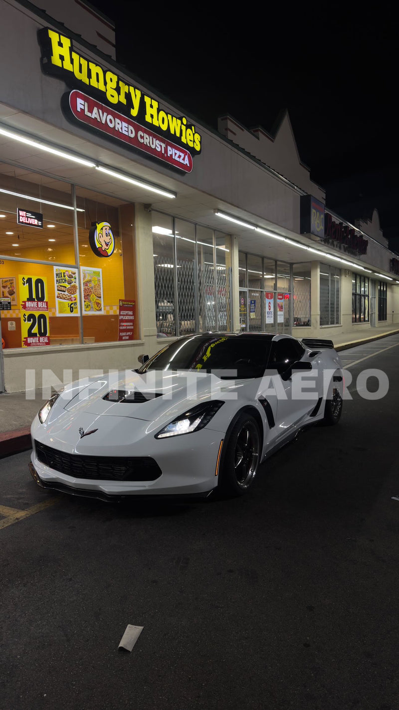 CORVETTE 14-19 FRONT/REAR SMOKED LED SIDE MARKER - Infinite Aero
