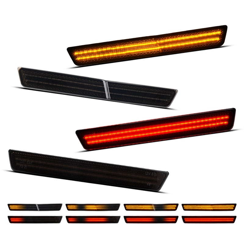 CHALLENGER WIDEBODY 15-23 FRONT/REAR DYNAMIC SMOKED LED SIDE