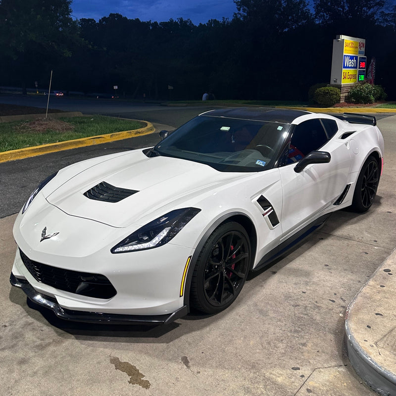NUBEHONE C7 Front Bumper Lower Lip Splitter and Side Extension Winglets