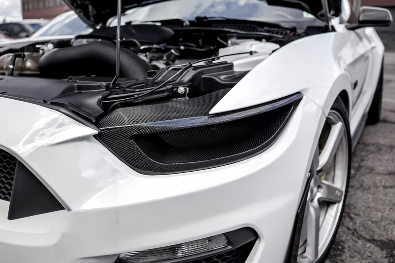 MUSTANG 15-17 CARBON FIBER HEADLIGHT DELETE - Infinite Aero