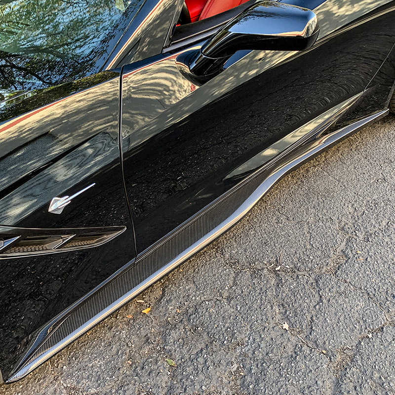 CORVETTE 14-19 C7 Z06/GS STYLE CARBON FIBER SIDE SKIRTS FOR STINGRAY/Z51/GS/Z06 - Infinite Aero