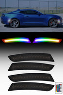 CAMARO 16-24 FRONT/REAR RGB DYNAMIC LED SIDE MARKERS w/ REMOTE - Infinite Aero