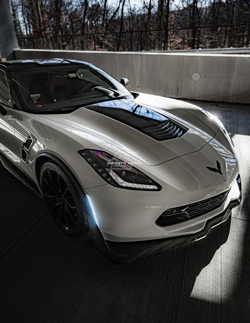 CORVETTE 14-19 C7 STAGE 3.5 ZR1 STYLE FRONT SPLITTER – Infinite Aero