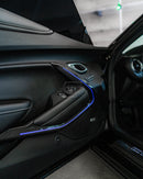 CAMARO 16-24 CARBON FIBER INTERIOR DOOR PANEL CHROME DELETE - Infinite Aero