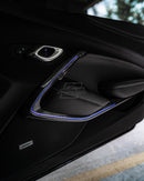 CAMARO 16-24 CARBON FIBER INTERIOR DOOR PANEL CHROME DELETE - Infinite Aero