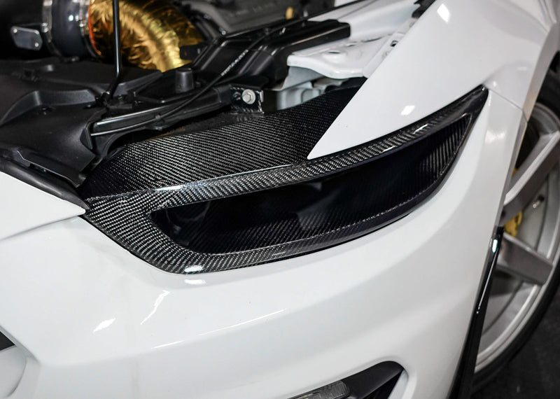 MUSTANG 15-17 CARBON FIBER HEADLIGHT DELETE - Infinite Aero