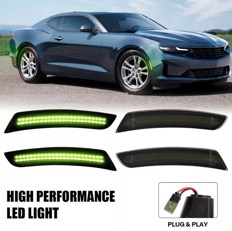 CAMARO 16-24 FRONT/REAR SMOKED LED SIDE MARKERS - Infinite Aero