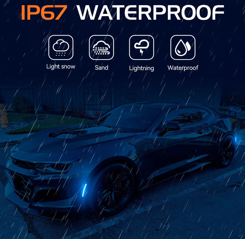 CAMARO 16-24 FRONT/REAR SMOKED LED SIDE MARKERS - Infinite Aero
