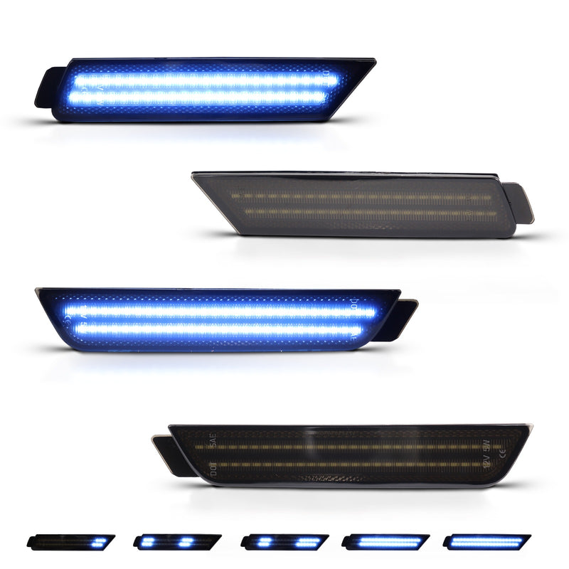 CAMARO 10-15 FRONT/REAR DYNAMIC SMOKED LED SIDE MARKERS - Infinite Aero