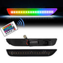 MUSTANG 10-14 FRONT/REAR RGB DYNAMIC LED SIDE MARKERS w/ REMOTE