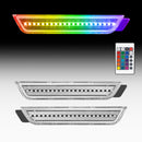 CAMARO 10-15 FRONT/REAR RGB DYNAMIC LED SIDE MARKERS w/ REMOTE