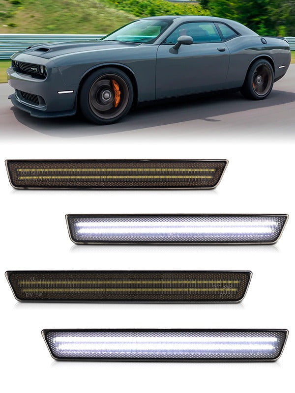 CHALLENGER 15-23 FRONT/REAR SMOKED LED SIDE MARKERS - Infinite Aero