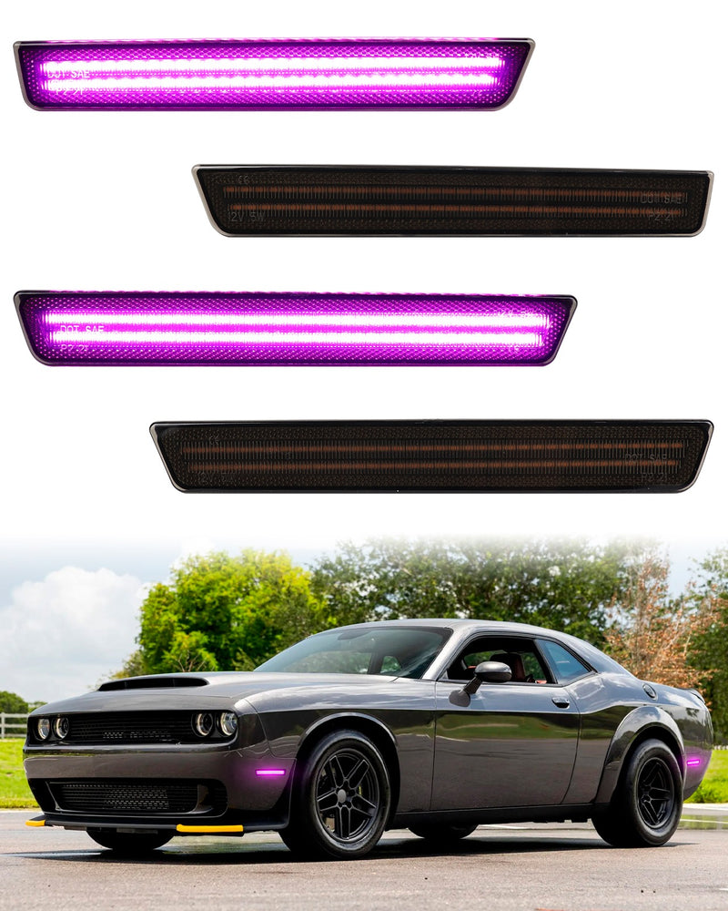 CHALLENGER 15-23 FRONT/REAR SMOKED LED SIDE MARKERS - Infinite Aero