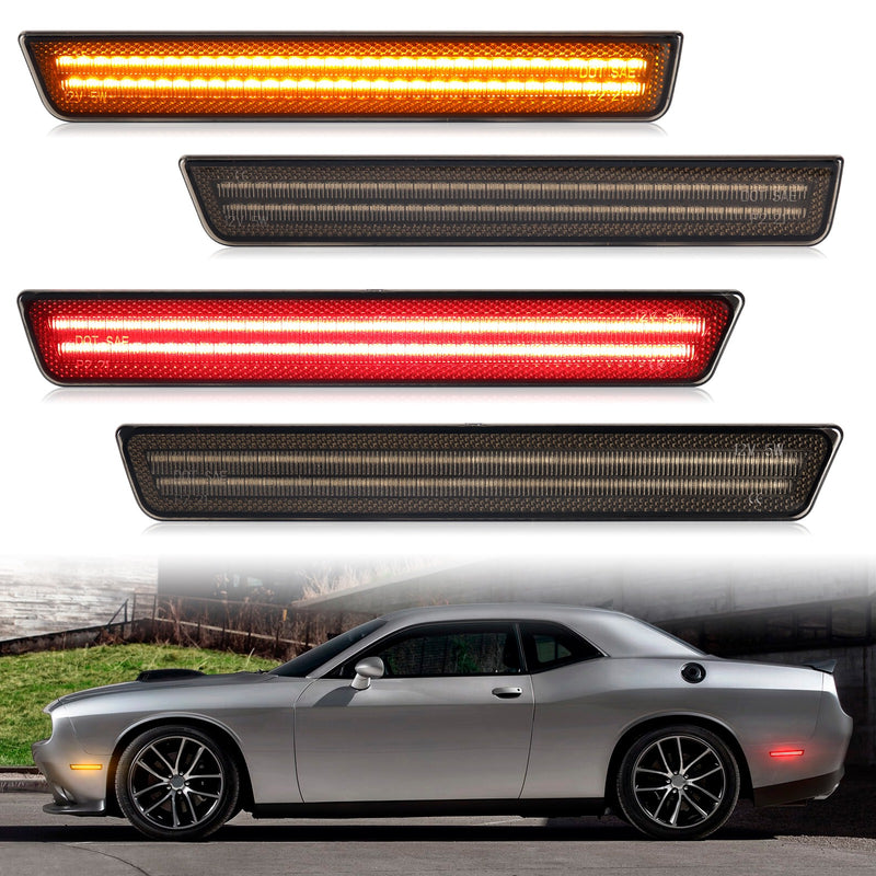 CHALLENGER 15-23 FRONT/REAR SMOKED LED SIDE MARKERS - Infinite Aero