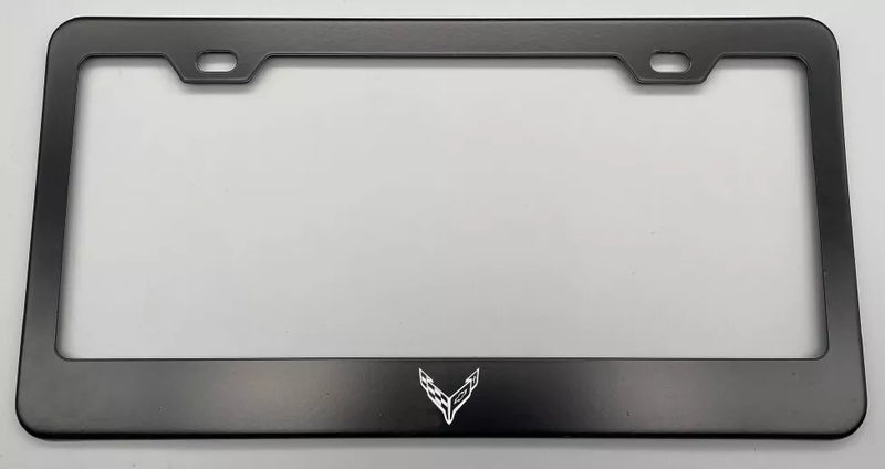 CORVETTE C8 LICENSE PLATE FRAME STAINLESS STEEL - Infinite Aero