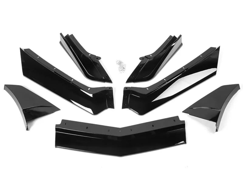 CORVETTE 20-24 C7 ZR1 STYLE SPLITTER + WINGLETS FOR C8 (7 Piece) - Infinite Aero