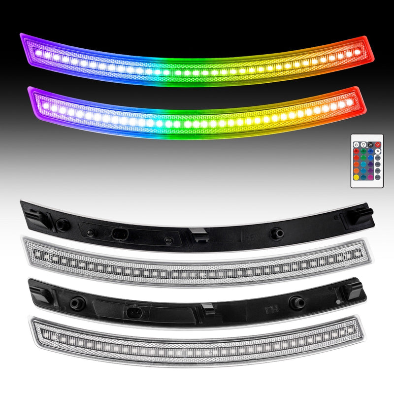 CORVETTE 14-19 FRONT/REAR RGB DYNAMIC LED SIDE MARKERS w/ REMOTE - Infinite Aero