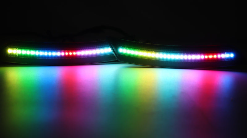 CAMARO 16-24 FRONT/REAR FLOWING RGB SMOKED LED SIDE MARKERS - Infinite Aero