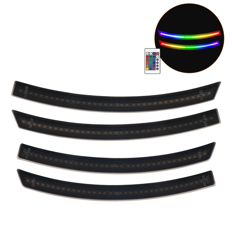 CORVETTE 14-19 FRONT/REAR RGB DYNAMIC LED SIDE MARKERS w/ REMOTE - Infinite Aero