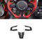 Mustang 15-23 Car Steering Wheel Cover Interior Red/Carbon Fiber - Infinite Aero