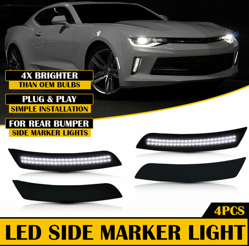 CAMARO 16-23 FRONT/REAR SMOKED LED SIDE MARKERS - Infinite Aero