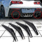 CORVETTE 14-19 GLOSS BLACK REAR DIFFUSER FINS - Infinite Aero