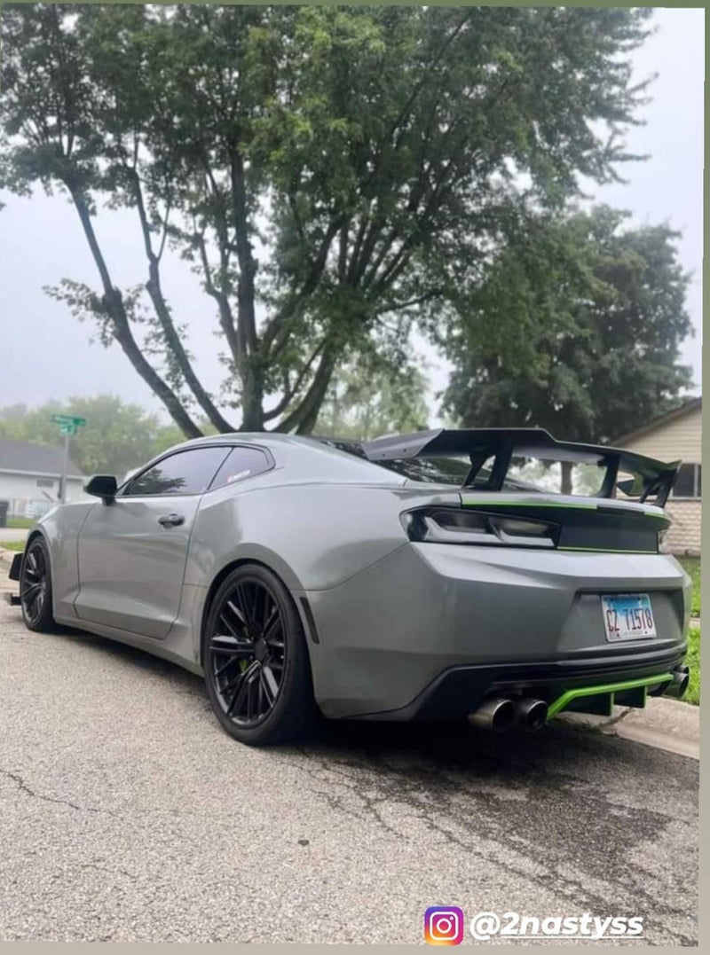 Black Front Splitter Canards For Chevy Camaro 2016-2023 – For Modified 1LE Bumper